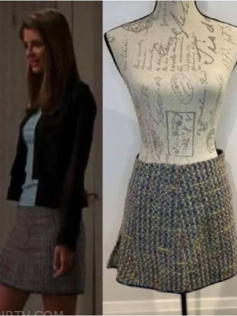 ASO Marissa Cooper The OC Rebecca Taylor Tweed Mini Skirt